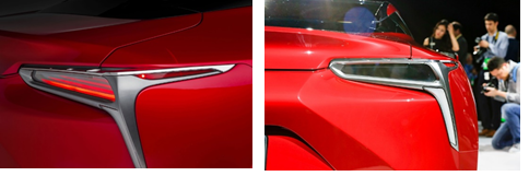 Tesla taillight designs